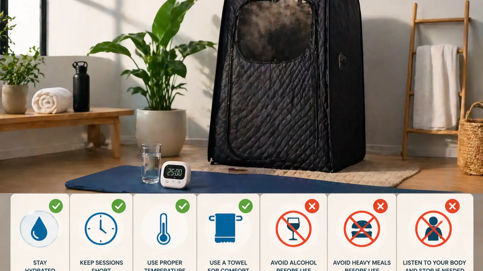 How to Use a Portable Sauna Safely