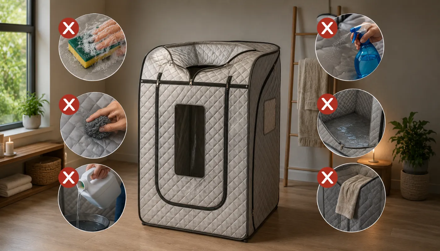 Common Mistakes When Cleaning Your Portable Sauna