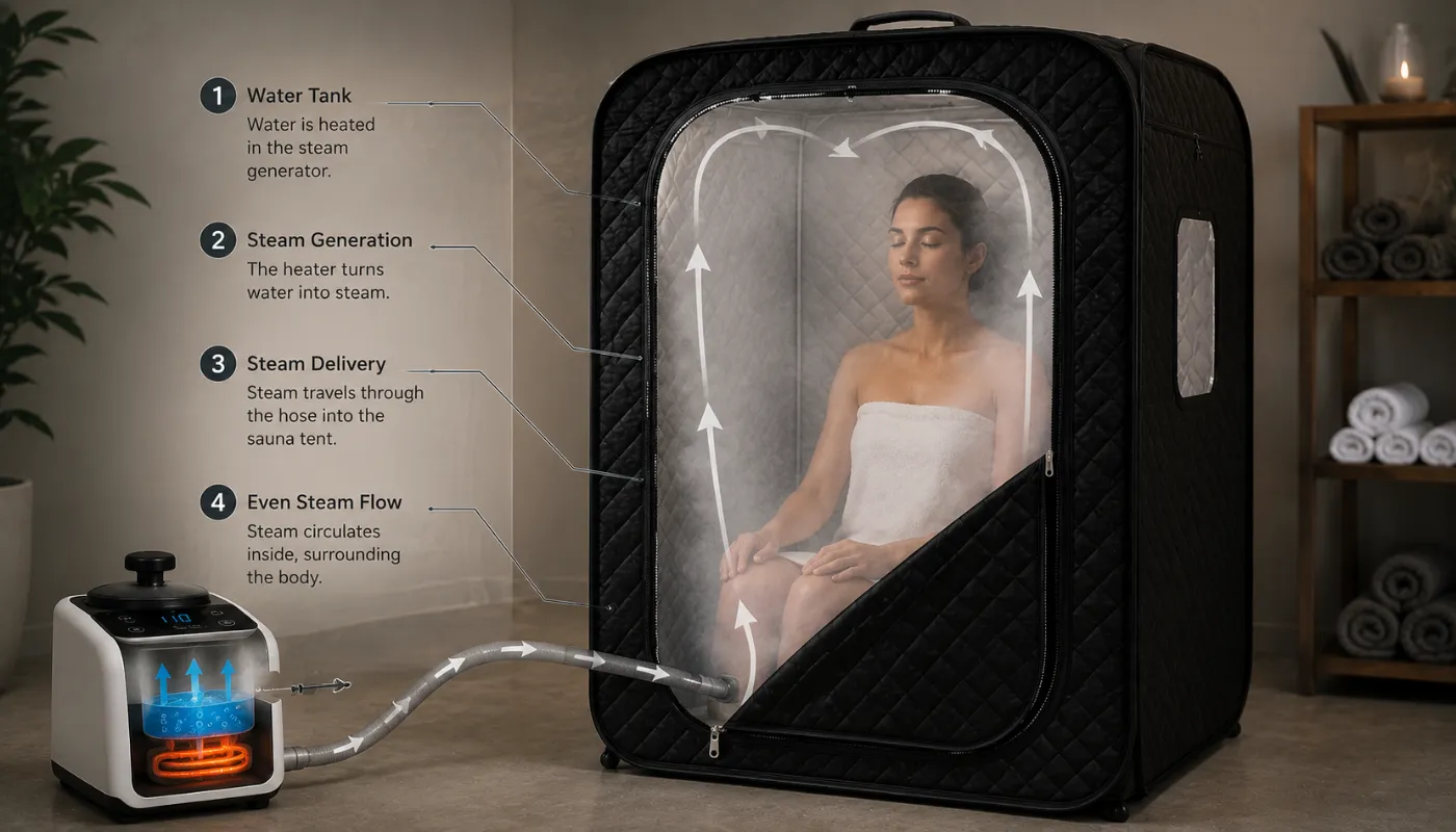 How Portable Steam Saunas Work