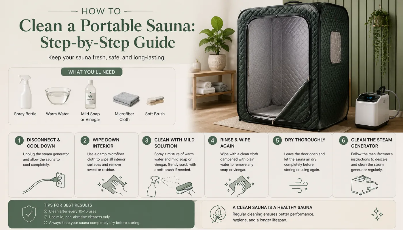 How to Clean a Portable Sauna