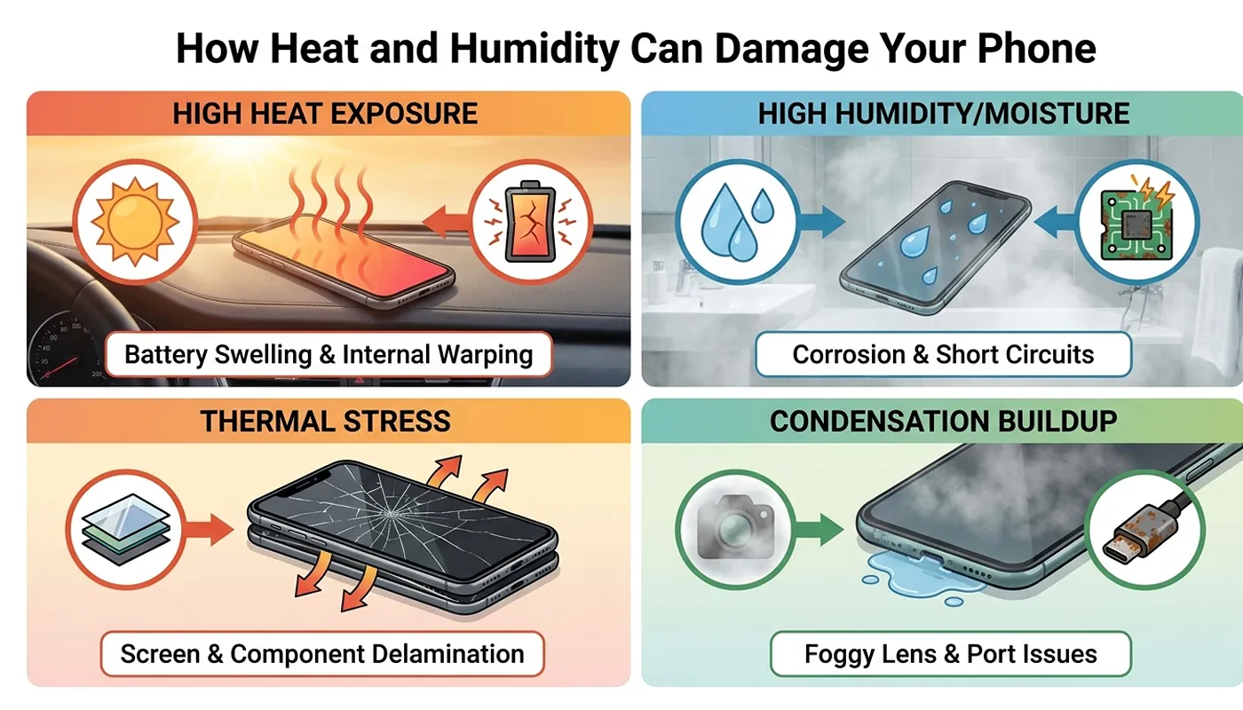 Can You Bring Your Phone in a Sauna? 5 Shocking Risks 3 How Heat and Humidity Can Damage Your Phone