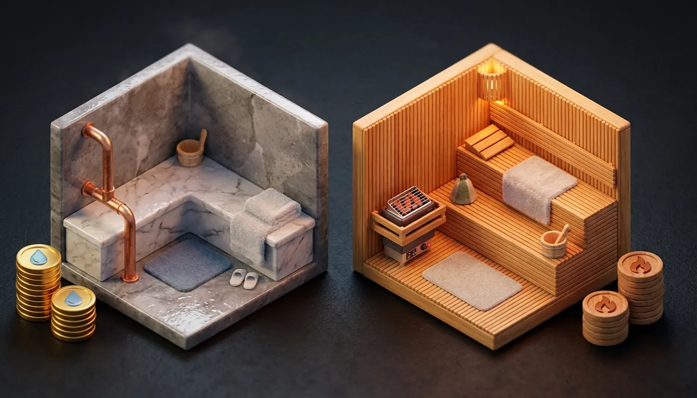 Steam Sauna vs Dry Sauna Maintenance and cost