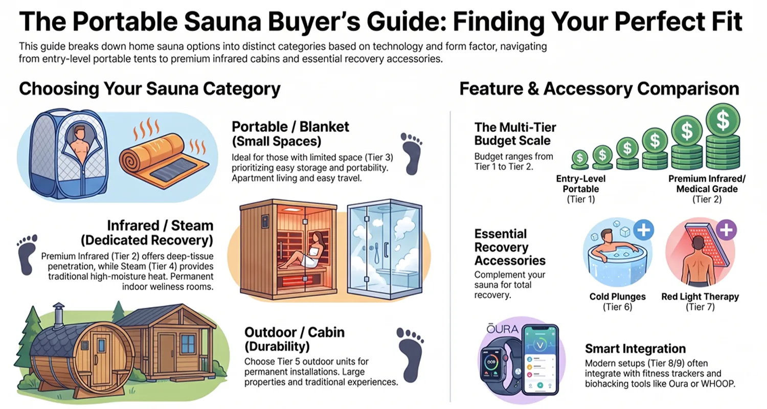 Portable Sauna Buying Guide: 4 Expert Secrets for a Smarter Purchase 2 Portable Sauna Buyer Guide Infographic