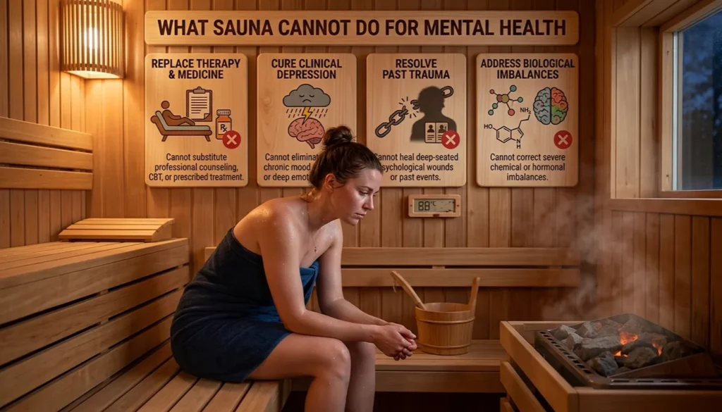Is Sauna Good for Mental Health? 5 Proven Benefits 4 What Sauna Cannot Do for Mental Health